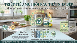 Triệt Tiêu Mùi Hôi Rác Thải Nhà Bếp
